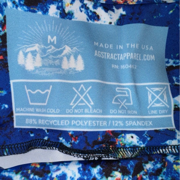 New Agstract Apparel leggings in vibrant colors, blue white red size medium - Picture 6 of 6